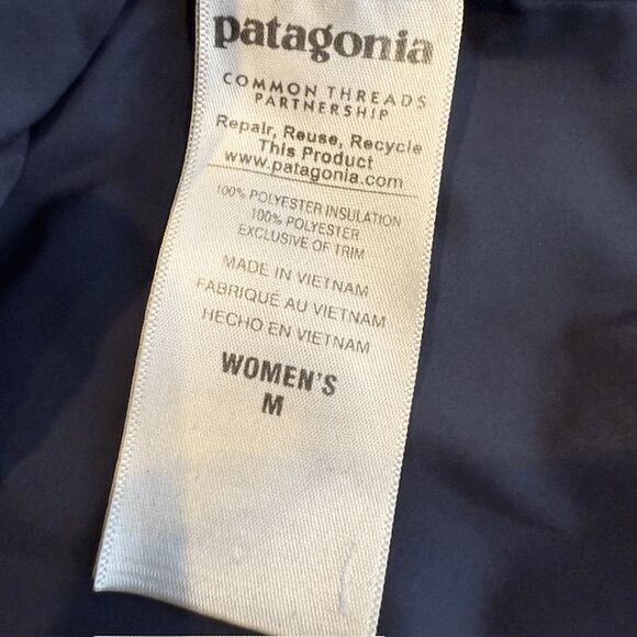 Patagonia Stormdrift 3-in-1 Parka Charcoal Teal Smolder Blue Women's Medium - Picture 11 of 16